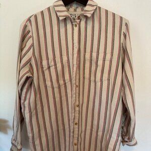 Madewell Flannel Sunday Shirt in Claxton Stripe in M
